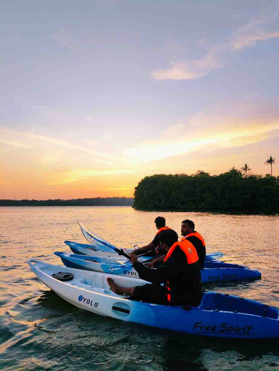 Sunset kayaking