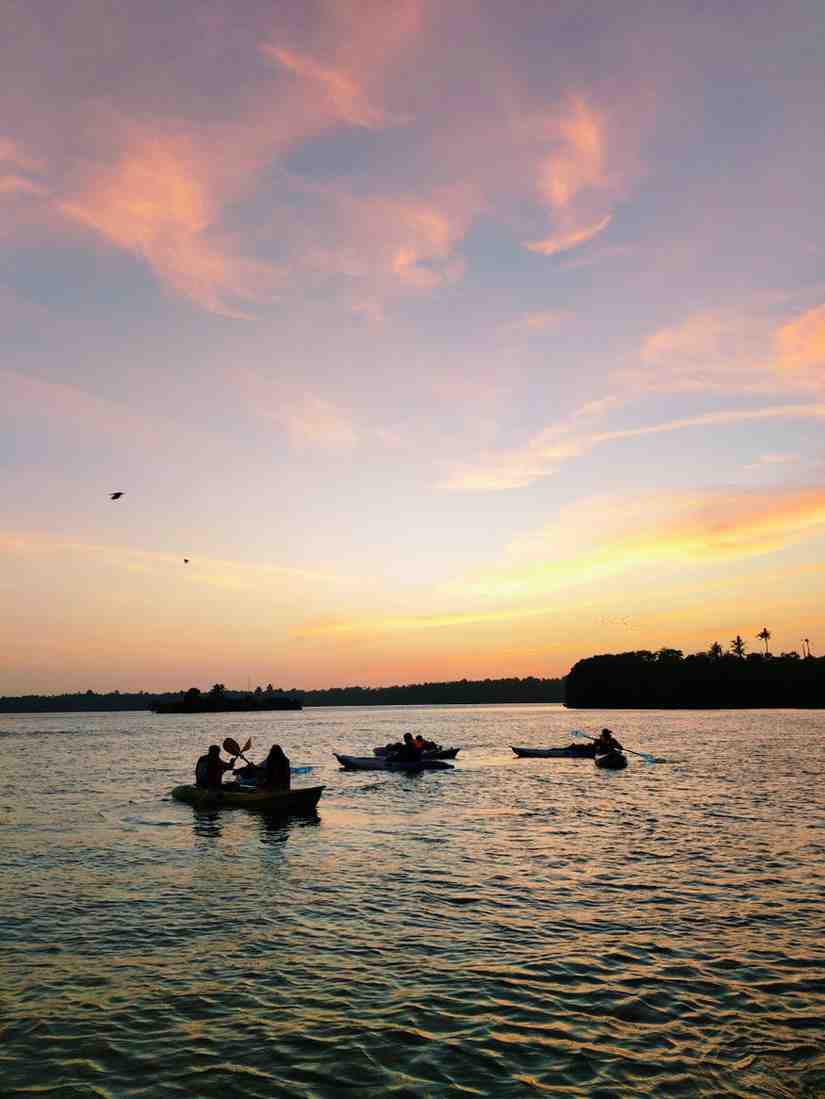 Sunset kayaking